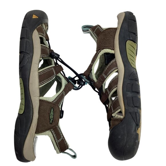 Keen Womens Brown/Blue Water Hiking Sandals Size 9 - Picture 4 of 8